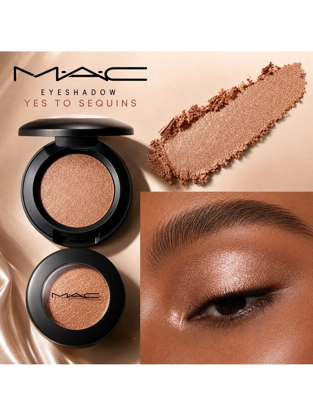 MAC Eyeshadow • Yes To Sequins • Metallic • NEW in Box